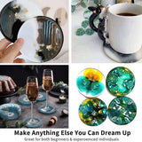 Silicone Coaster Molds Kit for Resin Casting DIY Crafts
