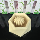 Silicone Geometric Cement Vase Mold for Pots and Candles
