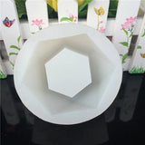 Silicone Geometric Cement Vase Mold for Pots and Candles
