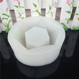Silicone Geometric Cement Vase Mold for Pots and Candles