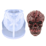 Halloween Skull Shape Soap Candle Mould Dessert Mold D0LC