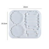 Silicone Crystal Epoxy Resin Mold Wave Coaster Mat Casting Mould Crafts