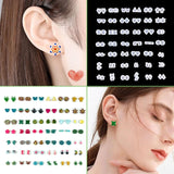 Silicone Epoxy Star Earrings Mold Mini Ear Stud Mold B85D