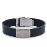 Silicone Kids ID Bracelet Child Engraved Identification Baby SOS Wrist Band