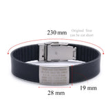 Silicone Kids ID Bracelet Child Engraved Identification Baby SOS Wrist Band