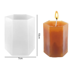 Silicone Cylinder Candle Molds 3D Bubble Cube Candle Casting Mould