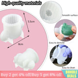 Silicone Cylinder Candle Molds 3D Bubble Cube Candle Casting Mould