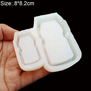 Silicone DIY Bottle Cherry Leaf Epoxy Resin Mold Shaker Mold