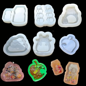 Silicone DIY Bottle Cherry Leaf Epoxy Resin Mold Shaker Mold