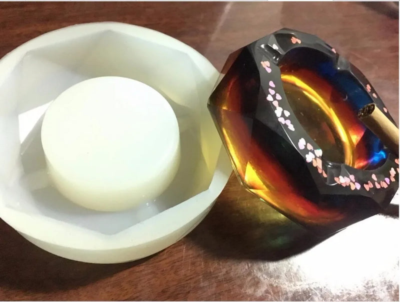 Silicone DIY Ashtray Mold for Epoxy Resin Jewelry Making Craft Tools