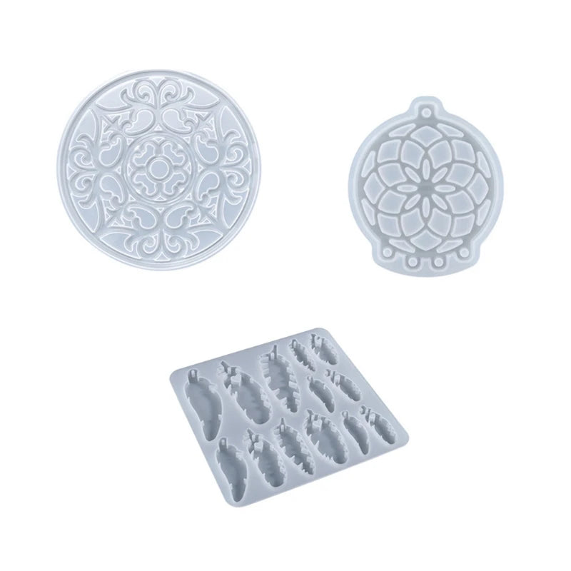 Silicone Dream Catcher Mold Set for DIY Jewelry Craft