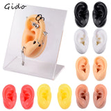 Silicone Ear Model Practice Piercing Tools Earring Display
