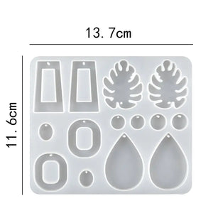 Silicone Earring Mold Jewelry Making Tools DIY Charms Pendant Earring