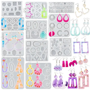 Silicone Earring Mold Jewelry Making Tools DIY Charms Pendant Earring