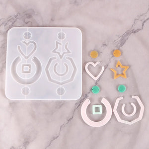 Silicone Earring Mold Resin Jewelry Making Craft DIY Pendant Charm