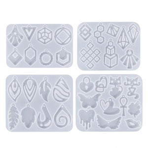 Silicone Earring Mold Epoxy Resin Molds Jewelry Making
