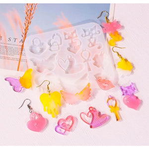 Silicone Earring Mold Epoxy Resin Molds Jewelry Making