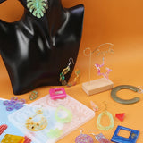 Silicone Earring Molds Keychain Pendant Jewelry Mould with Jump Rings