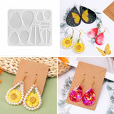 Silicone Earrings Mold Irregular Fruit Pendant Epoxy Casting Mold