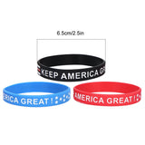 Colorful Patriotic Silicone Wristband Elastic Bracelet