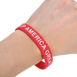 Colorful Patriotic Silicone Wristband Elastic Bracelet
