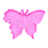 Silicone Epoxy Resin Butterfly Coaster Mold for DIY Crafts