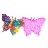 Silicone Epoxy Resin Butterfly Coaster Mold for DIY Crafts