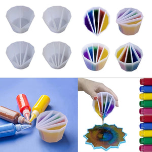 Silicone Epoxy Resin Mixing Cups - DIY Jewelry Making Craft