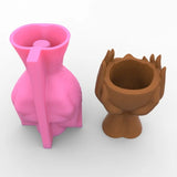 Silicone Succulent Planter Pot Mold DIY Gypsum Clay Mold
