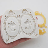 Silicone Flexible Mold Resin Fondant Soap Oval Frame