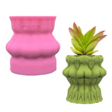 Silicone Flower Pot Mold Pen Holder for DIY Crafts Concrete Clay Casting