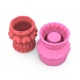 Silicone Flower Pot Mold Pen Holder for DIY Crafts Concrete Clay Casting