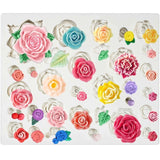 Silicone Rose Soap Mold Candy Jewelry Casting Mold