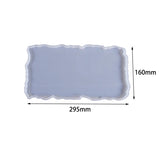 Silicone Geode Agate Tray Mold With Metal Handles