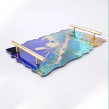 Silicone Geode Agate Tray Mold with Handles for DIY Resin Casting