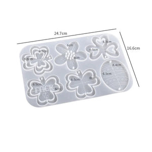 Silicone Geometric Heart Round Star Mould Epoxy Resin Jewelry Making