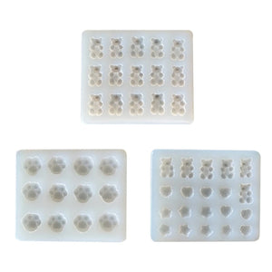 Silicone Bear/Bear Paw/Little Bear Love Mold for DIY Crafts