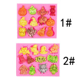 Silicone Halloween Candy Molds for Cake Fondants DIY Baking