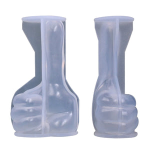 Silicone Hand Mould 3D Thumbs up Candle Mold Flexible