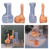 Silicone Hand Mould 3D Thumbs up Candle Mold Flexible