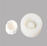 Geometric Decagon Silicone Flower Pot Mold Succulent Planter Vase Craft