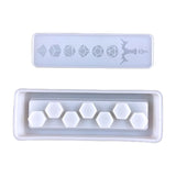 Silicone Dice Storage Case Mold with Lid Resin Organizer Mold