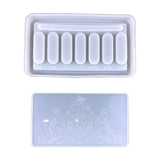 Silicone Dice Storage Case Mold with Lid Resin Organizer Mold