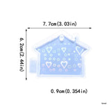 Silicone Holographic Pendant Mold Rainbow Light Effect Castle Keychain Pendant
