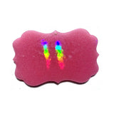 Silicone Holographic Pendant Mold Rainbow Light Effect Keychain Resin