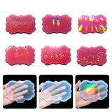 Silicone Holographic Pendant Mold Rainbow Light Effect Keychain Resin
