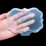 Silicone Holographic Pendant Mold Rainbow Light Effect Keychain Resin