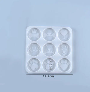 Silicone Round Mount Holder Stand Molds with Phone Grip Epoxy Resin Kit