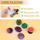 Silicone Round Mount Holder Stand Molds with Phone Grip Epoxy Resin Kit