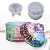 Silicone Jewelry Box Mold with Lid Candle Holder Mould